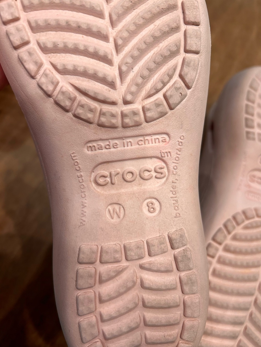 Crocs light pink sling back ballet style shoes 8 - Picture 10 of 10